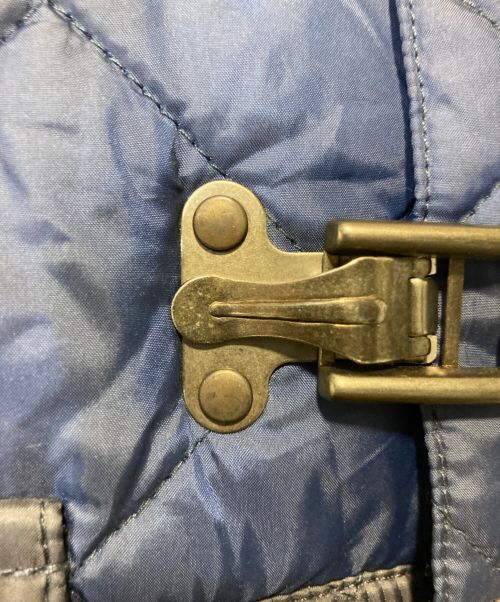 LAVENHAM（ラベンハム）LAVENHAM (ラベンハム) NIGEL CABOURN (ナイジェルケーボン) QUILTED CAMERAMAN JACKET ブルー サイズ:50の古着・服飾アイテム