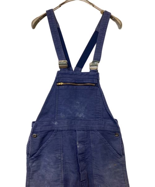 Barbe Bleue（バルブ ブルー）Barbe Bleue (バルブ ブルー) モールスキンオーバーオール ブルー サイズ:44の古着・服飾アイテム