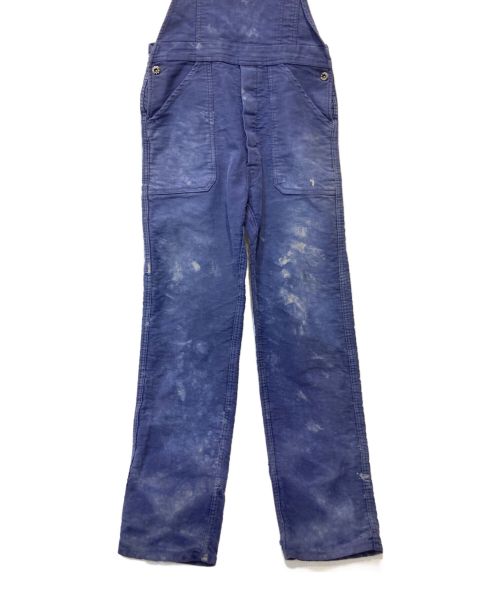 Barbe Bleue（バルブ ブルー）Barbe Bleue (バルブ ブルー) モールスキンオーバーオール ブルー サイズ:44の古着・服飾アイテム
