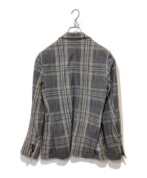 CIRCOLO 1901（チルコロ1901）Circolo 1901 (チルコロ1901) チェックテーラードジャケット グレー サイズ:50の古着・服飾アイテム