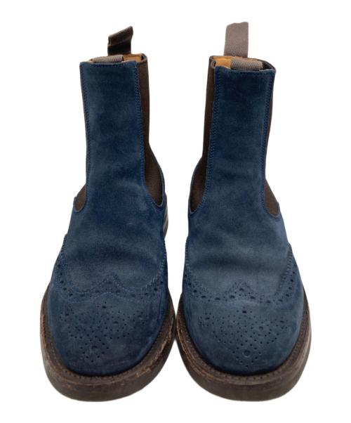 Tricker's（トリッカーズ）Tricker's (トリッカーズ) ウイングチップサイドゴアブーツ ネイビー サイズ:5の古着・服飾アイテム