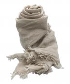 ASAUCE MELERアソースメレ）の古着「リネン大判ストール」｜ベージュ