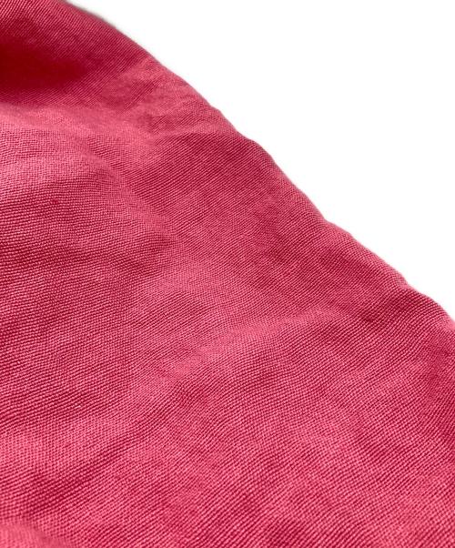 ASAUCE MELER（アソースメレ）ASAUCE MELER (アソースメレ) リネン大判ストール ピンクの古着・服飾アイテム