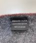 中古・古着 HERMES (エルメス) グランモールカシミヤマフラー ボルドー×グレー：42000円