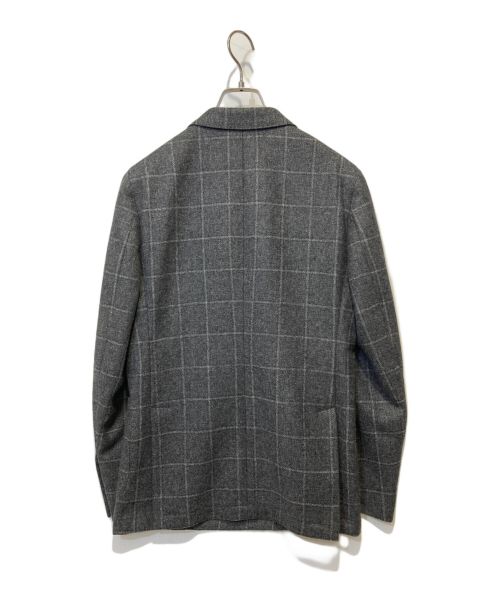 LATORRE（ラトーレ）LATORRE (ラトーレ) ウールライトツィードウインドーペーン6Bダブルジャケット グレー サイズ:44の古着・服飾アイテム