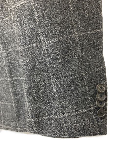 LATORRE（ラトーレ）LATORRE (ラトーレ) ウールライトツィードウインドーペーン6Bダブルジャケット グレー サイズ:44の古着・服飾アイテム