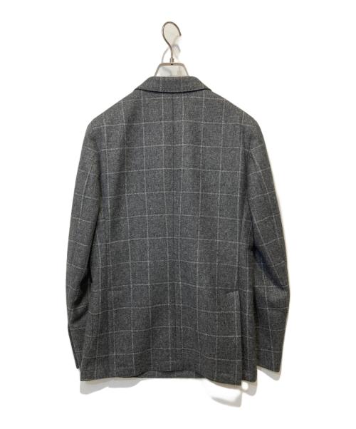 LATORRE（ラトーレ）LATORRE (ラトーレ) ウールライトツィードウインドーペーン6Bダブルジャケット グレー サイズ:44の古着・服飾アイテム