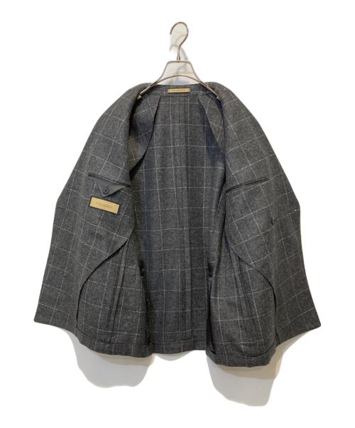 LATORRE（ラトーレ）LATORRE (ラトーレ) ウールライトツィードウインドーペーン6Bダブルジャケット グレー サイズ:44の古着・服飾アイテム