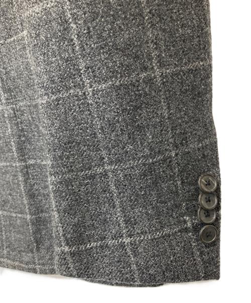 LATORRE（ラトーレ）LATORRE (ラトーレ) ウールライトツィードウインドーペーン6Bダブルジャケット グレー サイズ:44の古着・服飾アイテム