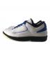 NIKE (ナイキ) AIR JORDAN 2 RETRO LOW ホワイト×ブルー サイズ:27.5ｃｍ：8000円