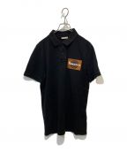 MONCLERモンクレール）の古着「MAGLIA POLO MANICA CORTA」｜ブラック