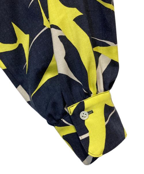 house of lotus（ハウスオブロータス）HOUSE OF LOTUS (ハウスオブロータス) マリンプリントスタンドカラーワンピース ネイビー サイズ:Mの古着・服飾アイテム