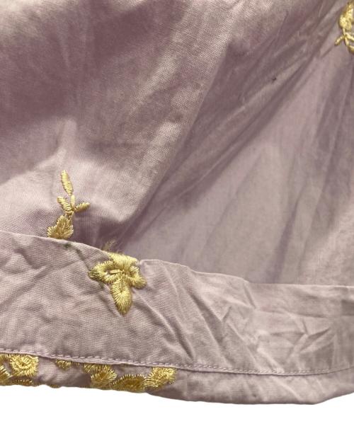 ne quittez pas（ヌキテパ）ne quittez pas (ヌキテパ) Cotton Poplin Emb Pants ピンク サイズ:Sの古着・服飾アイテム