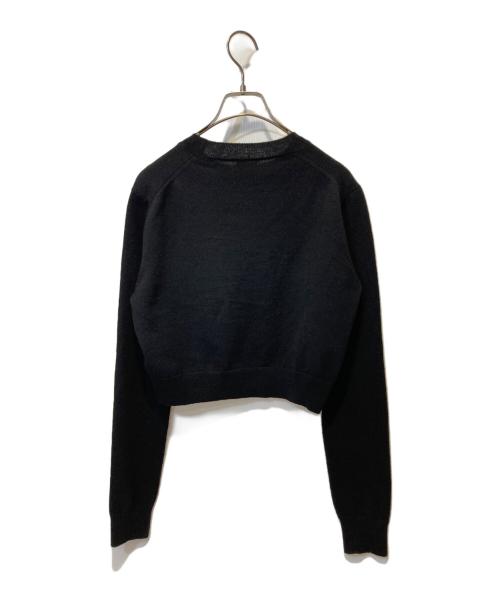 patou（パトゥ）patou (パトゥ) クロップドセーター ブラック サイズ:Sの古着・服飾アイテム