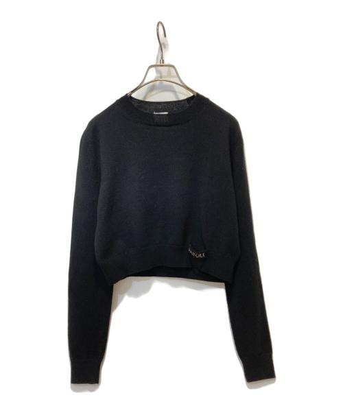 patou（パトゥ）patou (パトゥ) クロップドセーター ブラック サイズ:Sの古着・服飾アイテム