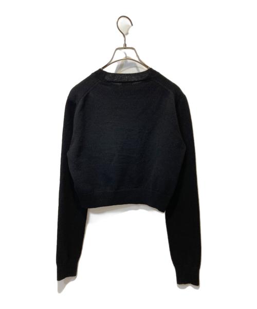 patou（パトゥ）patou (パトゥ) クロップドセーター ブラック サイズ:Sの古着・服飾アイテム