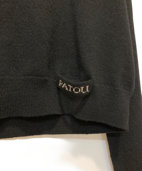 patou（パトゥ）patou (パトゥ) クロップドセーター ブラック サイズ:Sの古着・服飾アイテム