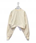 biiビイ）の古着「モイストショート丈スウェット」｜ベージュ