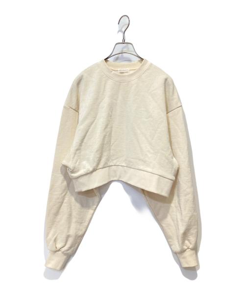 bii（ビイ）bii (ビイ) モイストショート丈スウェット ベージュ サイズ:FREEの古着・服飾アイテム