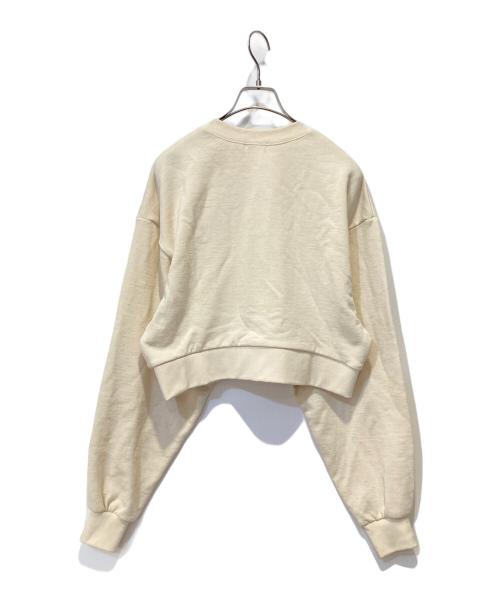 bii（ビイ）bii (ビイ) モイストショート丈スウェット ベージュ サイズ:FREEの古着・服飾アイテム