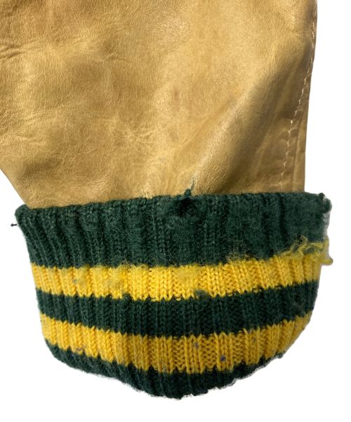 POLO RALPH LAUREN（ポロ・ラルフローレン）POLO RALPH LAUREN (ポロ・ラルフローレン) レザースリーブスタジャン グリーン サイズ:Sの古着・服飾アイテム