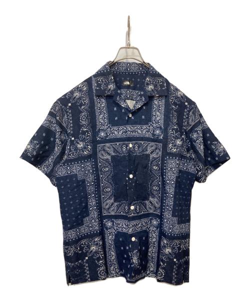 THE NORTH FACE（ザ ノース フェイス）THE NORTH FACE (ザ ノース フェイス) ショートスリーブクライミングサマーシャツ ネイビー サイズ:Ｌ 未使用品の古着・服飾アイテム