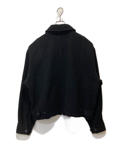 is-ness（イズネス）is-ness (イズネス) WOOL ZIP BLOUSON ブラック サイズ:Mの古着・服飾アイテム