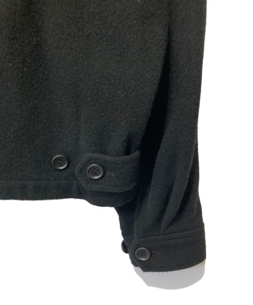 is-ness（イズネス）is-ness (イズネス) WOOL ZIP BLOUSON ブラック サイズ:Mの古着・服飾アイテム