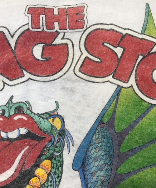 THE KNiTS（ザ ニッツ）THE KNiTS (ザ ニッツ) ７分丈ラグランプリントカットソー ホワイト×ブラック サイズ:Mの古着・服飾アイテム