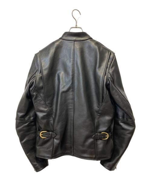 VANSON（バンソン）VANSON (バンソン) シングルレザージャケット ブラック サイズ:40の古着・服飾アイテム