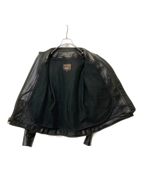 VANSON（バンソン）VANSON (バンソン) シングルレザージャケット ブラック サイズ:40の古着・服飾アイテム
