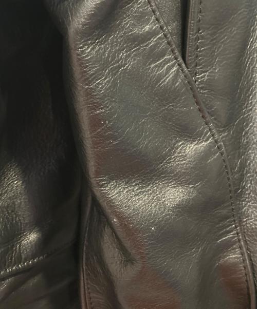 VANSON（バンソン）VANSON (バンソン) シングルレザージャケット ブラック サイズ:40の古着・服飾アイテム