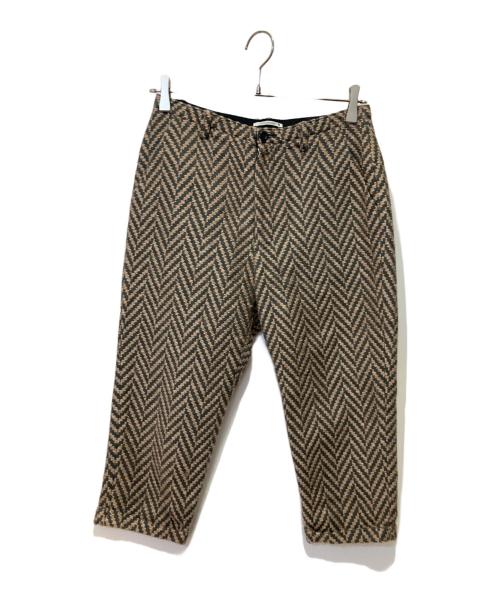 mina perhonen（ミナ ペルホネン）mina perhonen (ミナ ペルホネン) mongolia モヘヤ混クロップドパンツ ベージュ サイズ:Sの古着・服飾アイテム