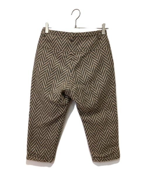 mina perhonen（ミナ ペルホネン）mina perhonen (ミナ ペルホネン) mongolia モヘヤ混クロップドパンツ ベージュ サイズ:Sの古着・服飾アイテム