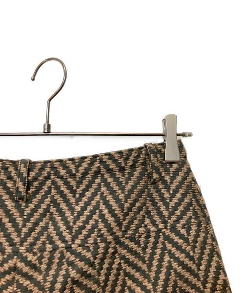 mina perhonen（ミナ ペルホネン）mina perhonen (ミナ ペルホネン) mongolia モヘヤ混クロップドパンツ ベージュ サイズ:Sの古着・服飾アイテム