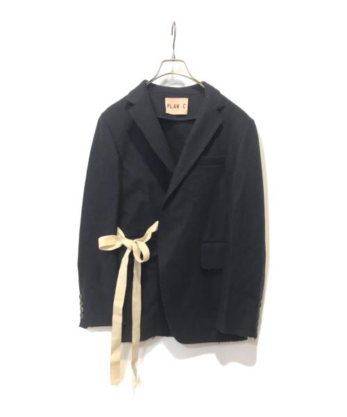 PLAN C（プランシー）PLAN C (プランシー) カシミヤ混ジャケット ネイビー サイズ:40の古着・服飾アイテム