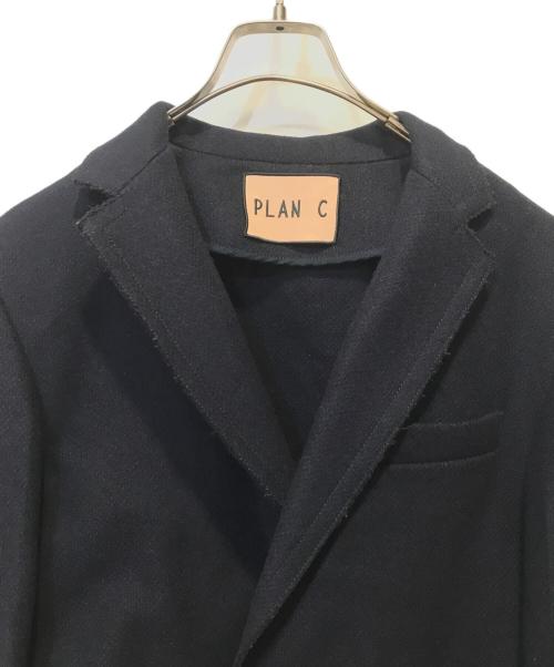 PLAN C（プランシー）PLAN C (プランシー) カシミヤ混ジャケット ネイビー サイズ:40の古着・服飾アイテム