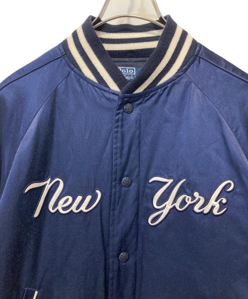 POLO RALPH LAUREN（ポロ・ラルフローレン）POLO RALPH LAUREN (ポロ・ラルフローレン) スタジアムジャケット ネイビー サイズ:Sの古着・服飾アイテム