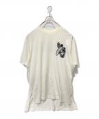 Y-3ワイスリー）の古着「”M BRUSHSTROKE GRAPHIC SHORT SLEEVE」｜ホワイト