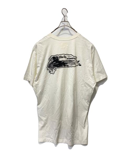 Y-3（ワイスリー）Y-3 (ワイスリー) ”M BRUSHSTROKE GRAPHIC SHORT SLEEVE ホワイト サイズ:Ｌの古着・服飾アイテム