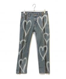 doublet（ダブレット）の古着「ZIP UP STRETCH DENIM PANTS」｜インディゴ