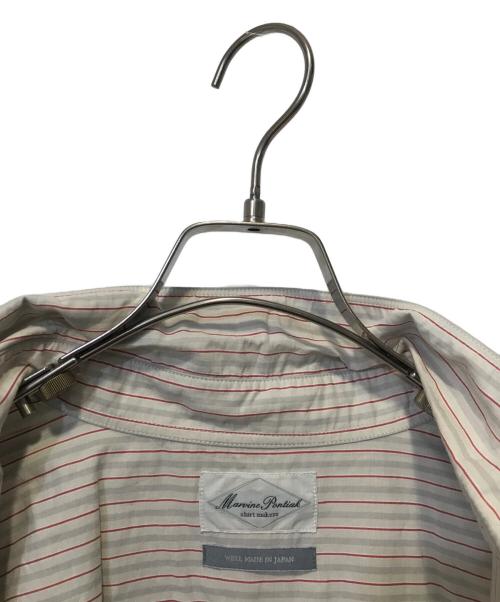 Marvine Pontiak Shirt Makers（マーヴィンポンティアックシャツメイカーズ）Marvine Pontiak Shirt Makers (マーヴィンポンティアックシャツメイカーズ) ストライプビッグシャツ ベージュ サイズ:表記無しの古着・服飾アイテム