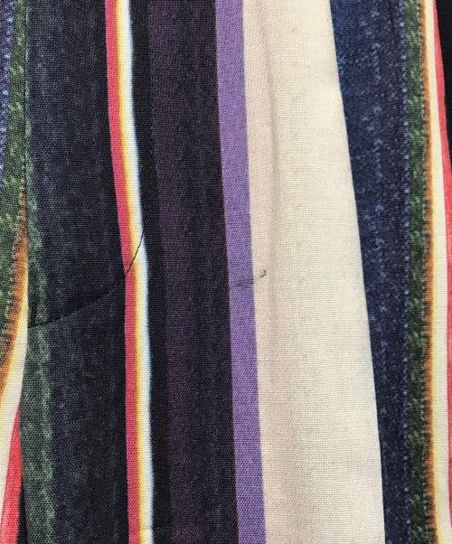 TOGA VIRILIS（トーガ ビリリース）TOGA VIRILIS (トーガ ビリリース) ストライプウールパンツ ブラック サイズ:44の古着・服飾アイテム