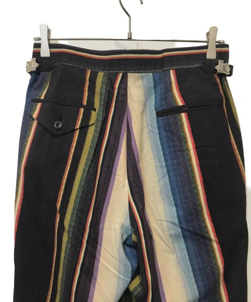 TOGA VIRILIS（トーガ ビリリース）TOGA VIRILIS (トーガ ビリリース) ストライプウールパンツ ブラック サイズ:44の古着・服飾アイテム