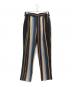 TOGA VIRILIS（トーガ ビリリース）の古着「ストライプウールパンツ」｜ブラック