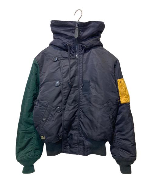 LACOSTE（ラコステ）LACOSTE (ラコステ) ALPHA (アルファ) N-2Bジャケット ネイビー サイズ:XSの古着・服飾アイテム