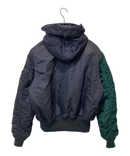 LACOSTE（ラコステ）LACOSTE (ラコステ) ALPHA (アルファ) N-2Bジャケット ネイビー サイズ:XSの古着・服飾アイテム