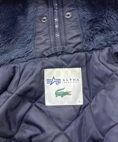 LACOSTE（ラコステ）LACOSTE (ラコステ) ALPHA (アルファ) N-2Bジャケット ネイビー サイズ:XSの古着・服飾アイテム