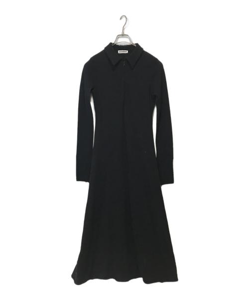 JIL SANDER（ジルサンダー）JIL SANDER (ジルサンダー) ウールワンピース ブラック サイズ:36の古着・服飾アイテム