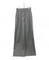 CINOH（チノ）の古着「TW TWILL HIGH WAIST TWO TUCK PANTS」｜グレー